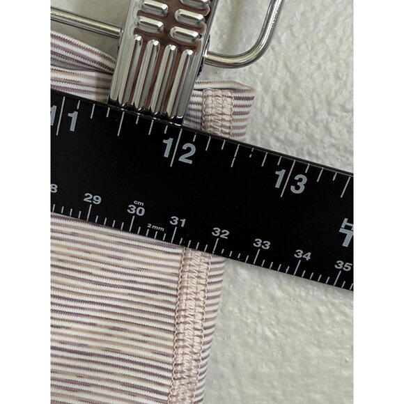 Lululemon Wunder Under Womens High-Rise Crop‎ Leggings Sz 8 Heathered Light Pink - Picture 10 of 12